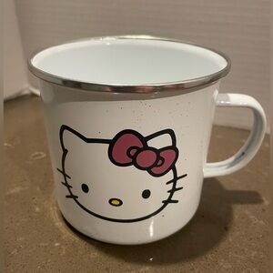 Sanrio Hello Kitty White Enamel Mug